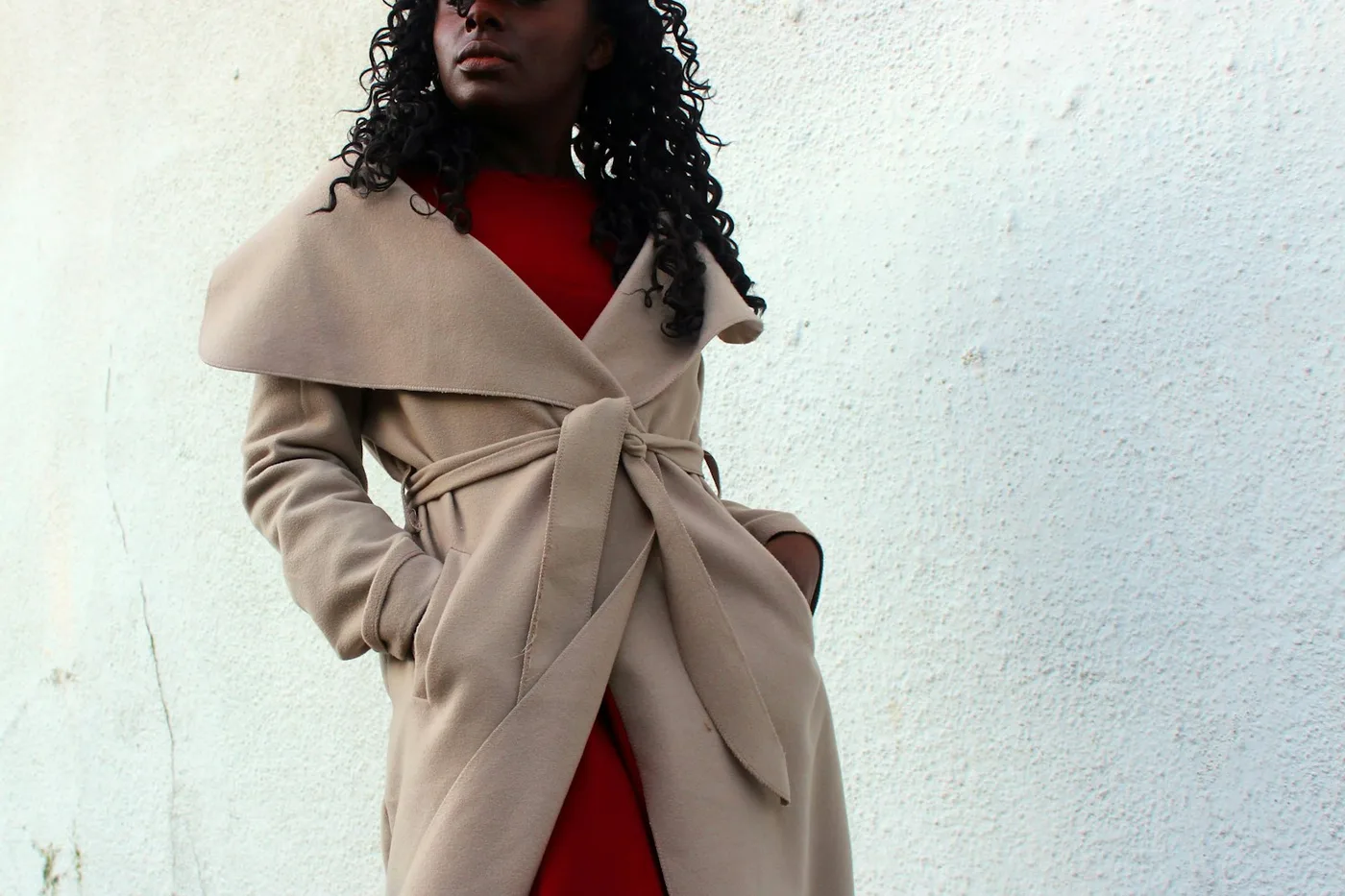 Manteau Long en Alpaga et Laine Maison