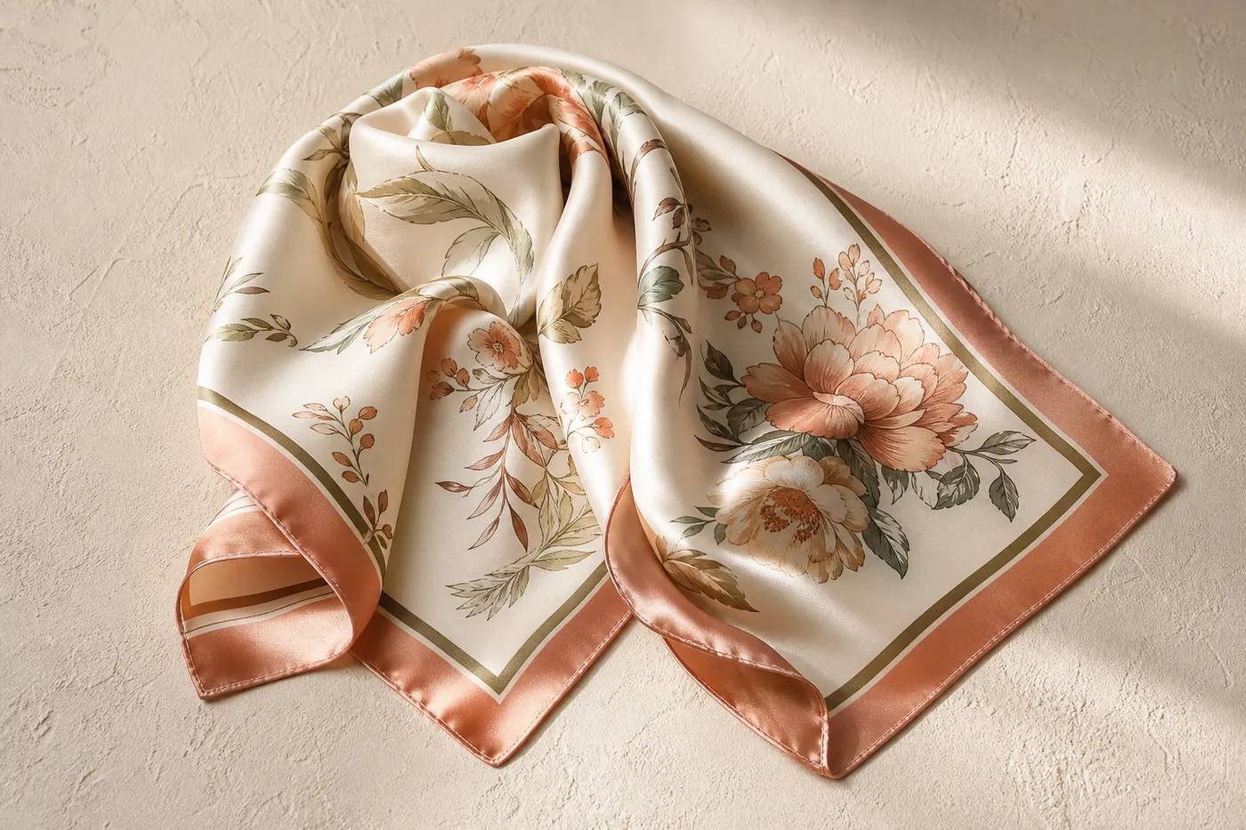 Foulard en Soie Imprime Muse
