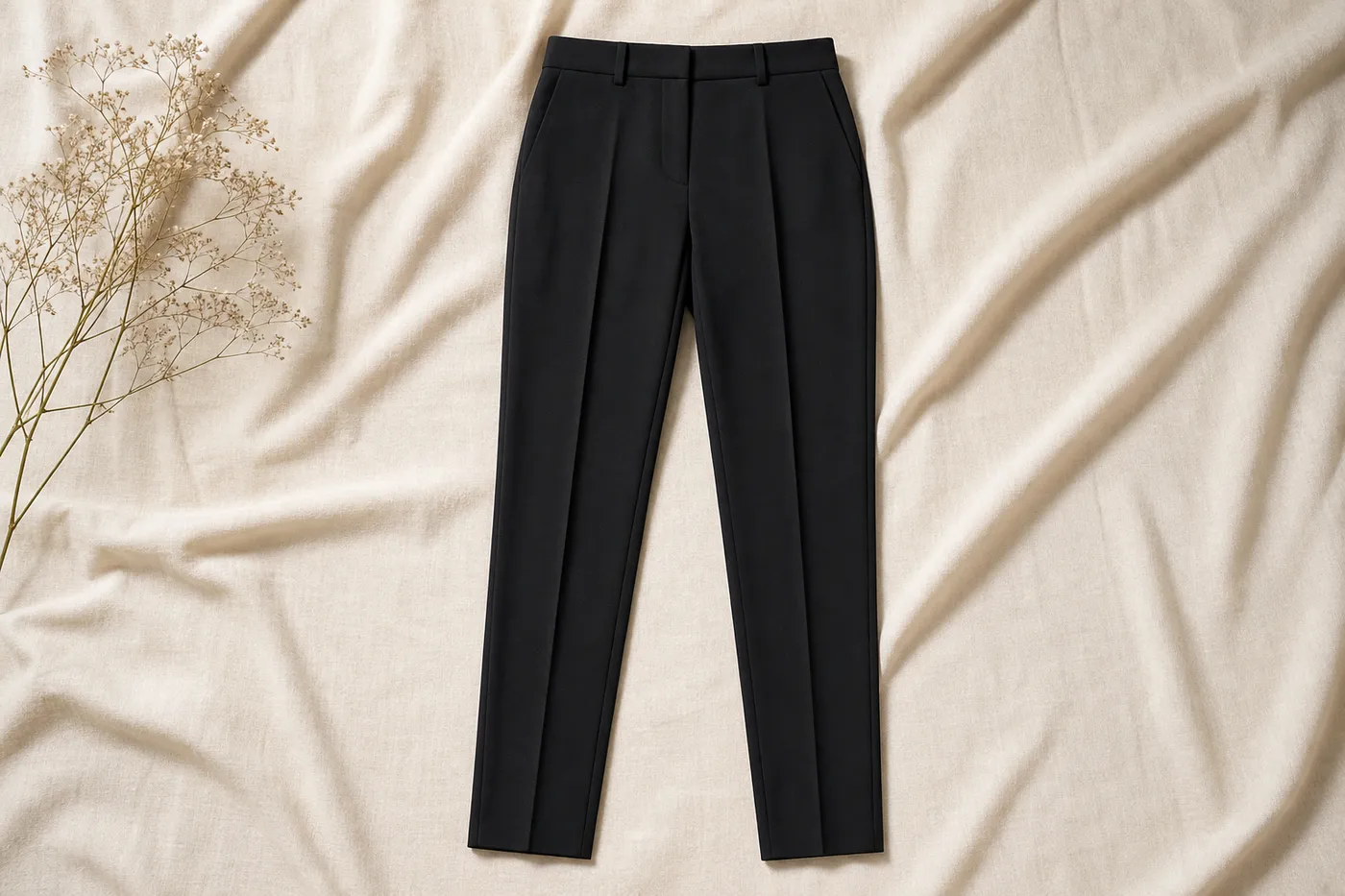 Pantalon Cigarette en Crêpe Édition Limitée