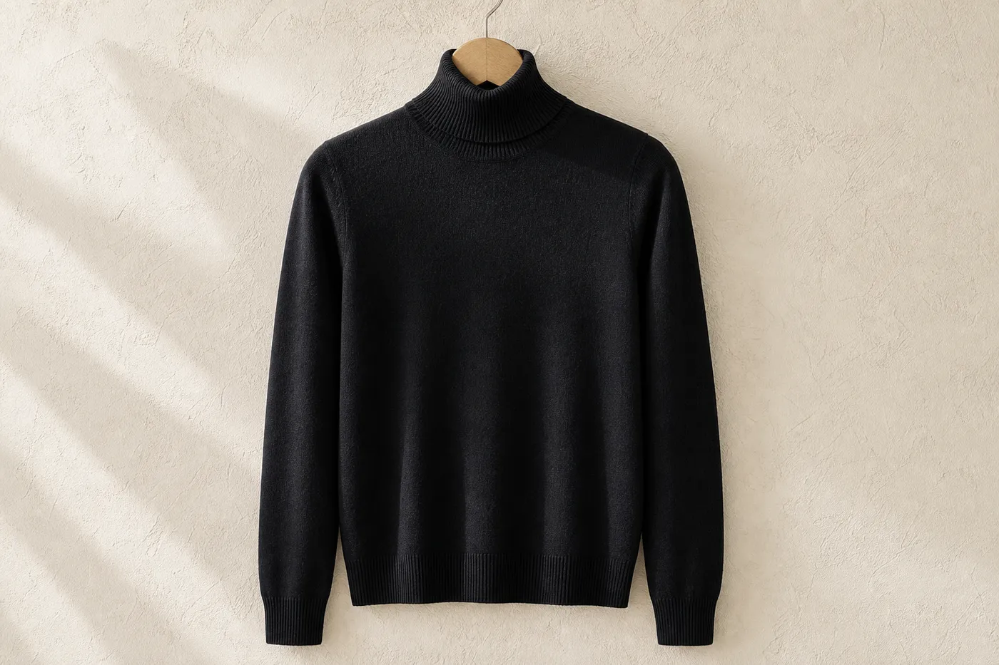 Pull Col Roule Merinos Fin — Iconique