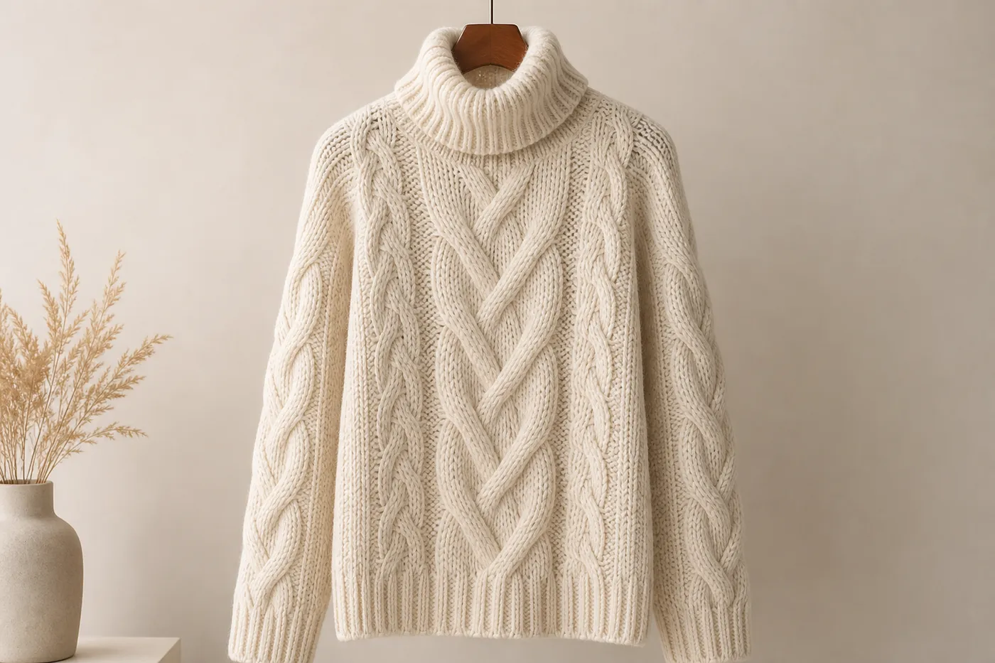 Pull Torsadé en Laine Essentiel