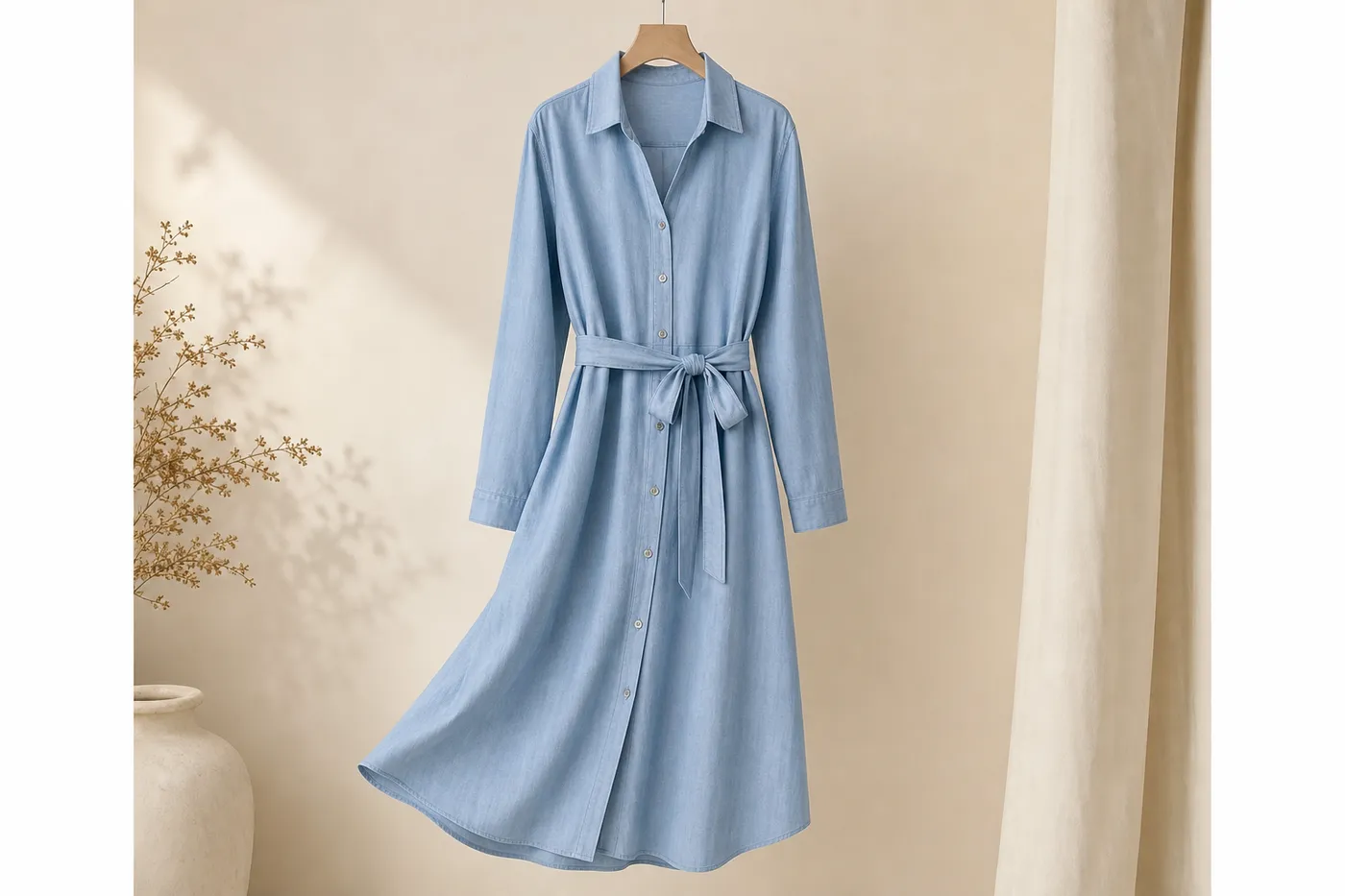 Edition Robe Chemise en Coton Maison